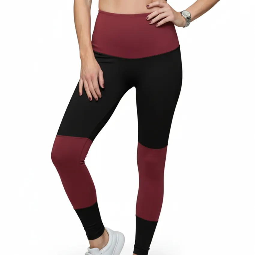 COUNTOUR BLOCK LEGGINS (blue with gray, S)